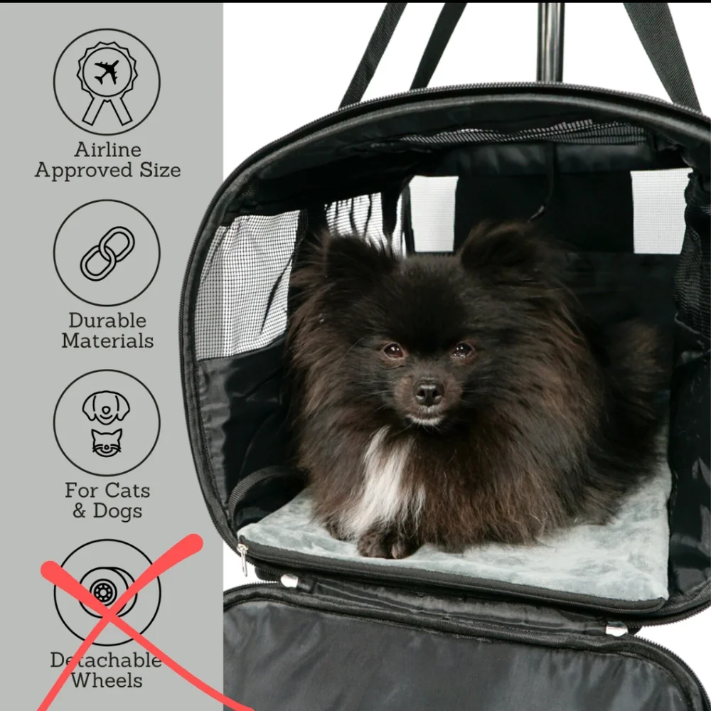 Airline approved carrier ( missing wheels)